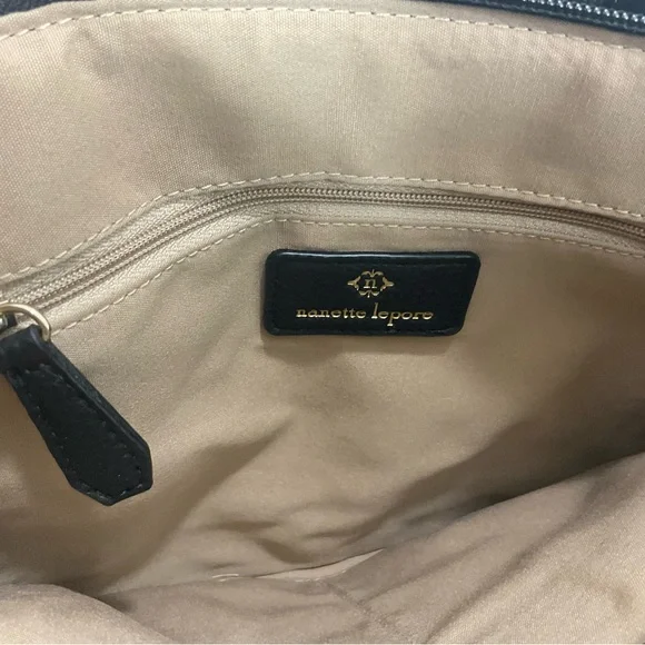 Nanette Lepore Myles Scarf Black Shoulder Bag Brand New - Picture 9 of 11